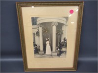 George B Petty Chicago pencil signed tinted lady