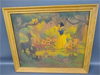 Vintage Disney Print - Snow White & the 7 Dwarfs