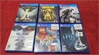 6 PS4 games in the case