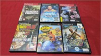 6 ps2 games in the case