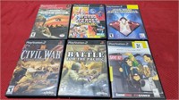 6 ps2 games in the case