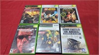 6 xbox games in the case