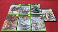 6 xbox 1 games in the case