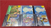 6 ps1 games in the case