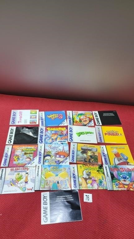 Gameboy manuals