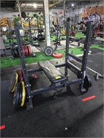 TITAN BENCH PRESS  CAGE RACK NO WEIGHTS