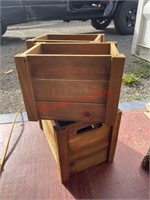 3 new multi size wood boxes/ planters  (con2)