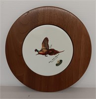 Les Kouba Rosemeade Ring Necked Pheasant plaque -