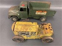 Buddy L Army Supply Corps truck & Marx Keywind