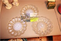 3 - Glass Egg Platers