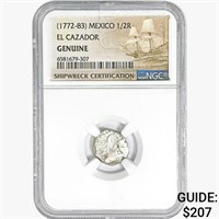 1772-83 Mexico 1/2Reales El Cazador NGC Genuine