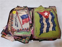 Lot of Assorted Fabrics of Flags & Butterflies