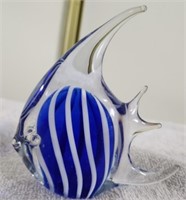 Cute Murano Blown Glass Fish-Blue