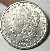 1884 P Morgan Silver $1 Dollar Coin