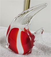 Cute Murano Blown Glass Fish-Red