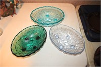 3 - Fruit Glass Bowls