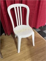 White Stacking Bistro Chair