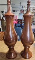 Pair of 29.5" Decorative Urns