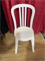 White Stacking Bistro Chair