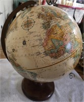 Replogle 12" Globe on Hardwood Base. Made in USA