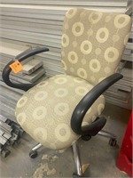 Nice tan circle plush office task chair