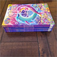 Lot Of 8 New Lisa Frank Color/Activity Books