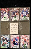 6 Peyton Manning 2000 Edge FB Cards