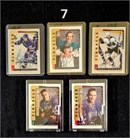 5 Pinnacle 95-96 Be A Player Hockey Cards