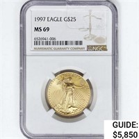 1997 American $25 1/2oz. Gold Eagle NGC MS69