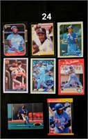 8 Different Bo Jackson BB Cards w/ '87 D RC