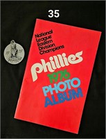 76 Phils Pewter Medallion & '76 Photo Album
