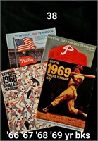 1966, '67, '68, '69 Phillies Yearbooks  NICE