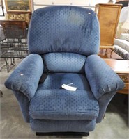 La-Z-Boy Blue upholstered electric lift chair