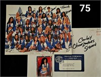 Auto '98 Dallas Cheerleaders Poster & 1 Card