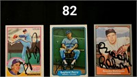 3 Auto. HoFer BB Cards 2 G Perry 1 B Robinson*