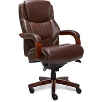 Delano Chestnut Brown Bonded Leather Executive Off