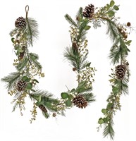 HGTV Home Collection 9' Cozy Winter Garland