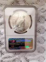 1923 MS64 Silver Peace Dollar, NGC Graded