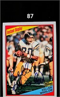 Auto '84 Topps FB Card #187 HoFer K Winslow*