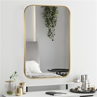 22x30 Gold Bathroom Mirror  Light Frame