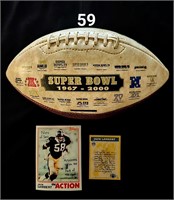 Auto '82 T FB Card HoFer J Lambert* Super Bowl FB