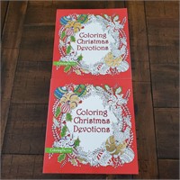 Lot Of 2 New Coloring Christmas Devotions Books