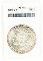 Coin 1900-O Morgan Silver Dollar ANACS-MS64