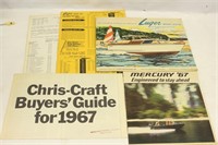 Chris Craft, Mercury Boat Dealer Brochure Lot