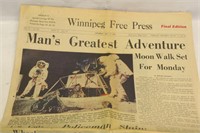 1969 Moon Landing Newspaper
