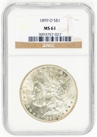 Coin 1899-O Morgan Silver Dollar NGC-MS61