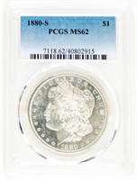 Coin 1880-S Morgan Silver Dollar PCGS-MS62