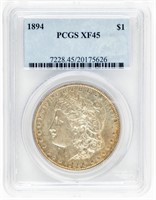 Coin 1894-P Morgan Silver Dollar PCGS-XF45