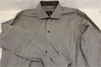 Egara Mens Dress Shirt Gray Size 15.5 32-33