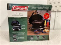 Coleman All-In-One Camp Stove. Stock pot. Warmer.